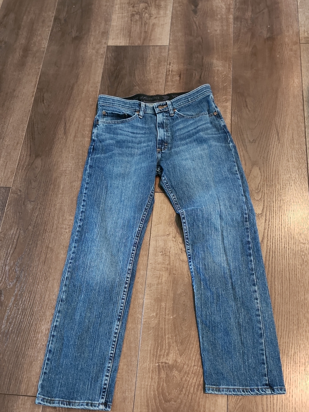 Wrangler Men’s Straight Jeans - Medium Blue Wash